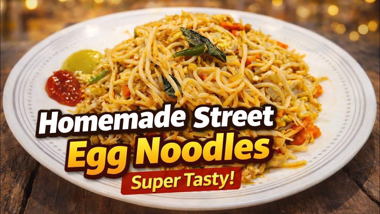 Homemade Street Style Egg Noodles – Super Tasty & Easy#food##recipe #easyrecipe #keerthanasfoodmagic