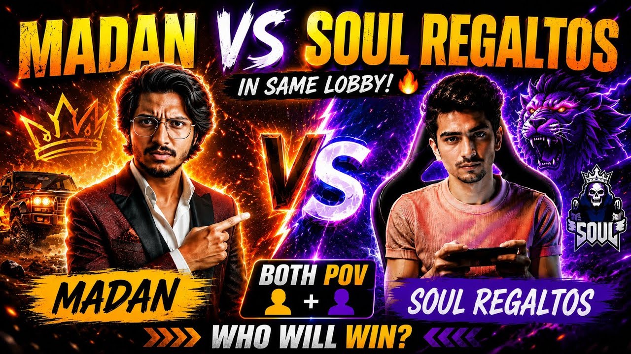 MADAN VS SOUL REGALTOS IN SAME LOBBY 🔥🔥🔥 #madan #madanop #bgmi