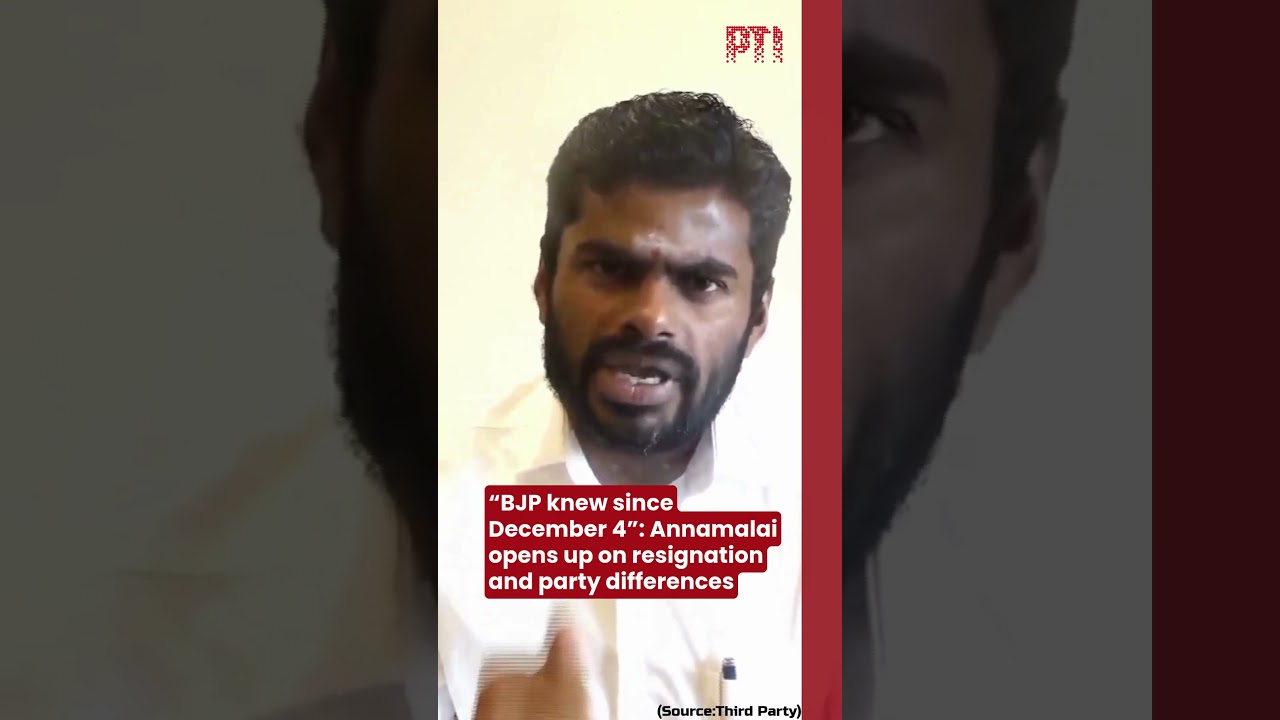 &ldquo;BJP knew since December 4&rdquo;: Annamalai opens up on resignation and party differences
