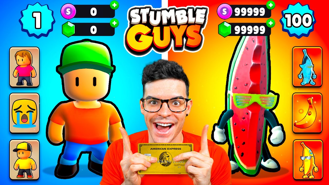Gast&eacute; 500&euro; en Mejorar sus Cuentas de Stumble Guys!