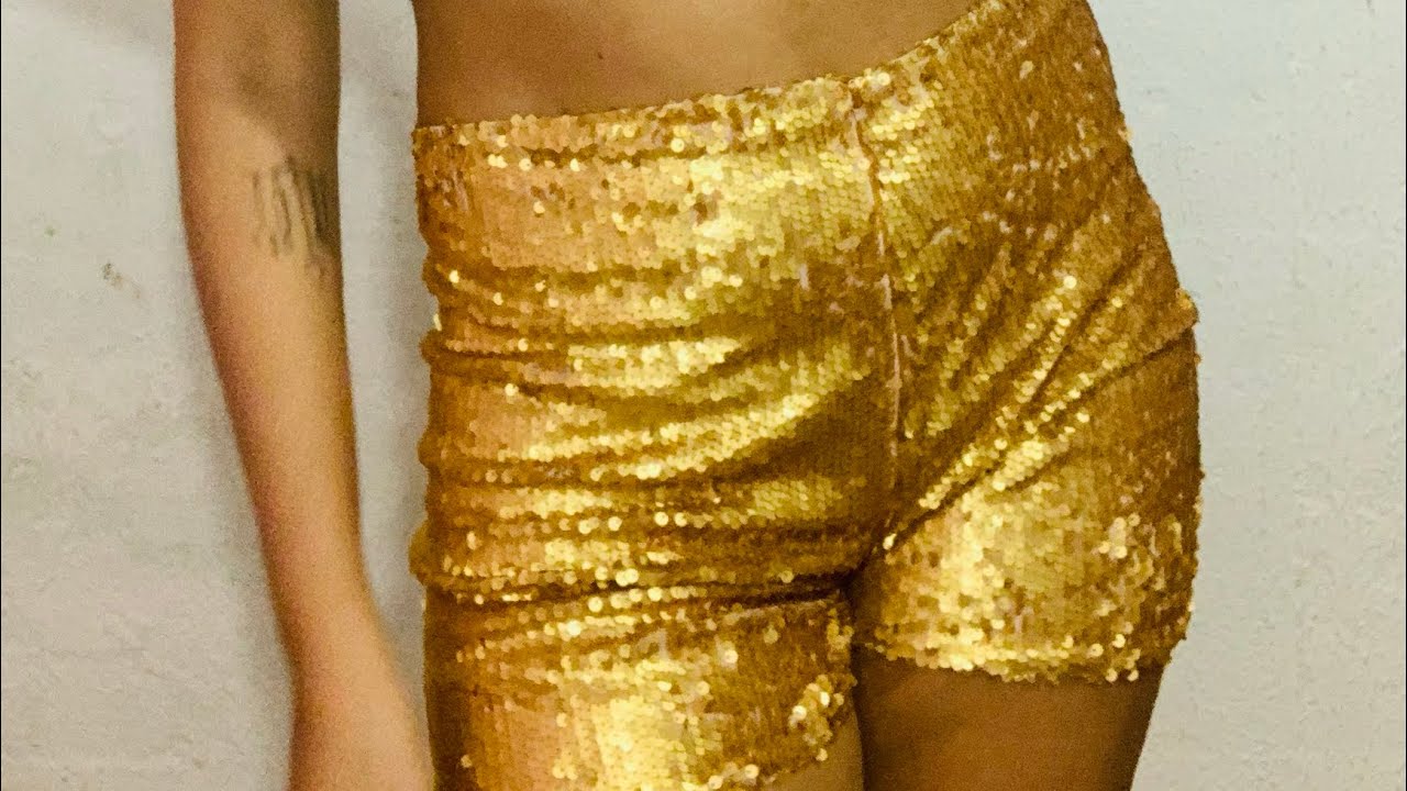 Short de paetês para o réveillon