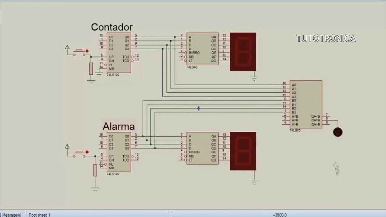 Contador con Alarma (Como Hacer una Alarma Circuito)