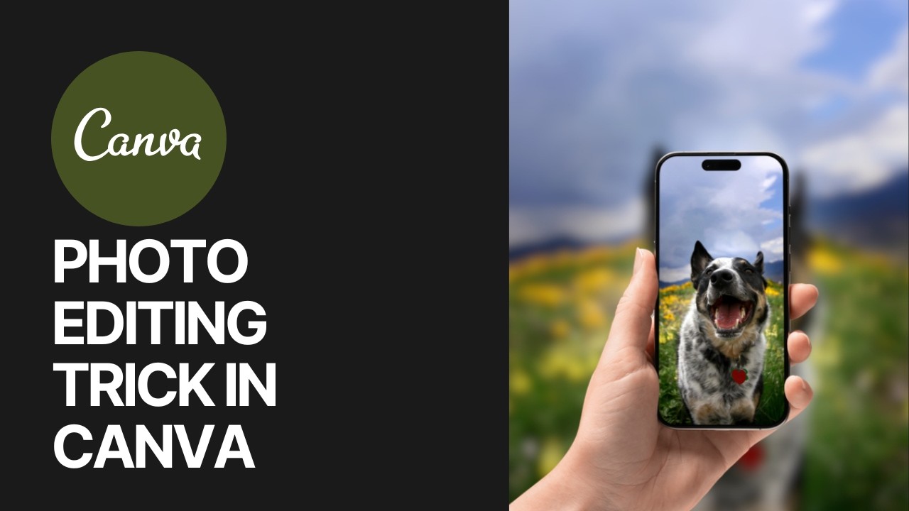 Photo Editing Trick in Canva For a Professional Look 🖼📝