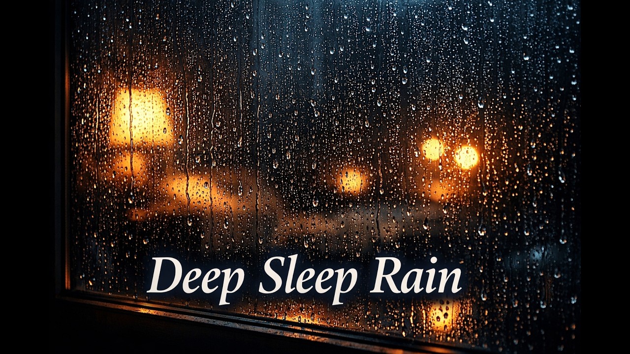 Rain on Window for Deep Sleep 🌧️ | Cozy Night Rain & Relaxing Sleep Ambience