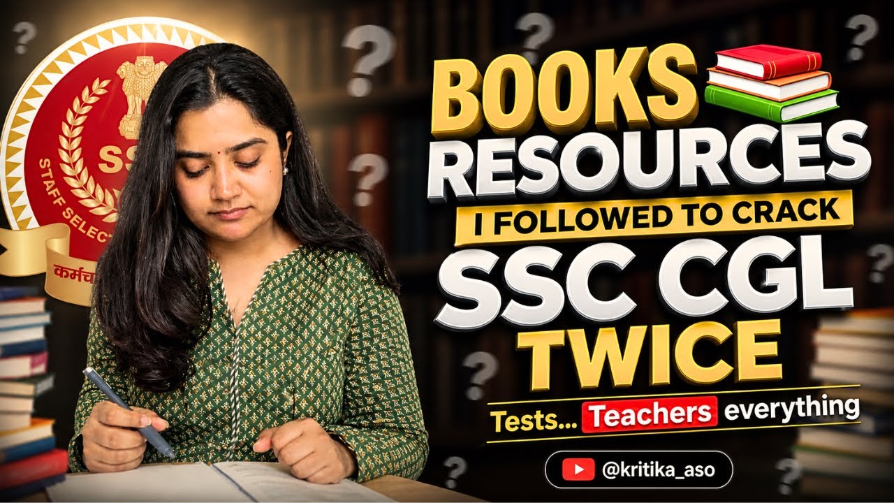 My Books & Resources that helped me crack SSC CGL TWICE 💯| Complete Guide for SSC CGL🔥
