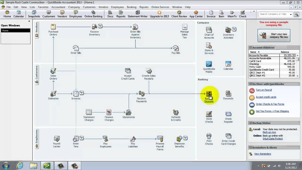 Quickbooks 2012 - Navigating Your Way Through Quickbooks 2012