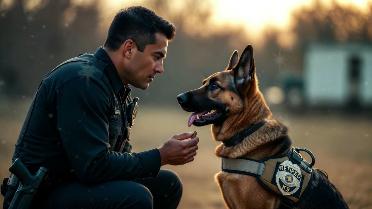 No One Wanted This Retired Police Dog – Until An Officer Noticed What His Collar Revealed...