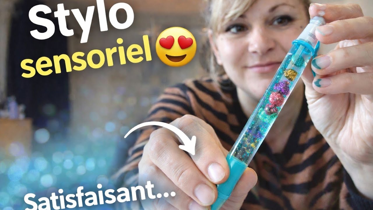 👉 J’ai créé un stylo sensoriel… et c’est hypnotisant 😳✨ | ASMR DIY