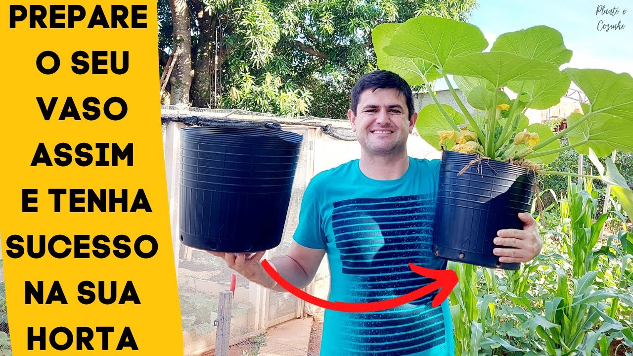 TRÊS DICAS PARA PREPARAR O VASO PARA PLANTAR E TER UMA HORTA EM VASOS DE SUCESSO NO QUINTAL (Ep134)
