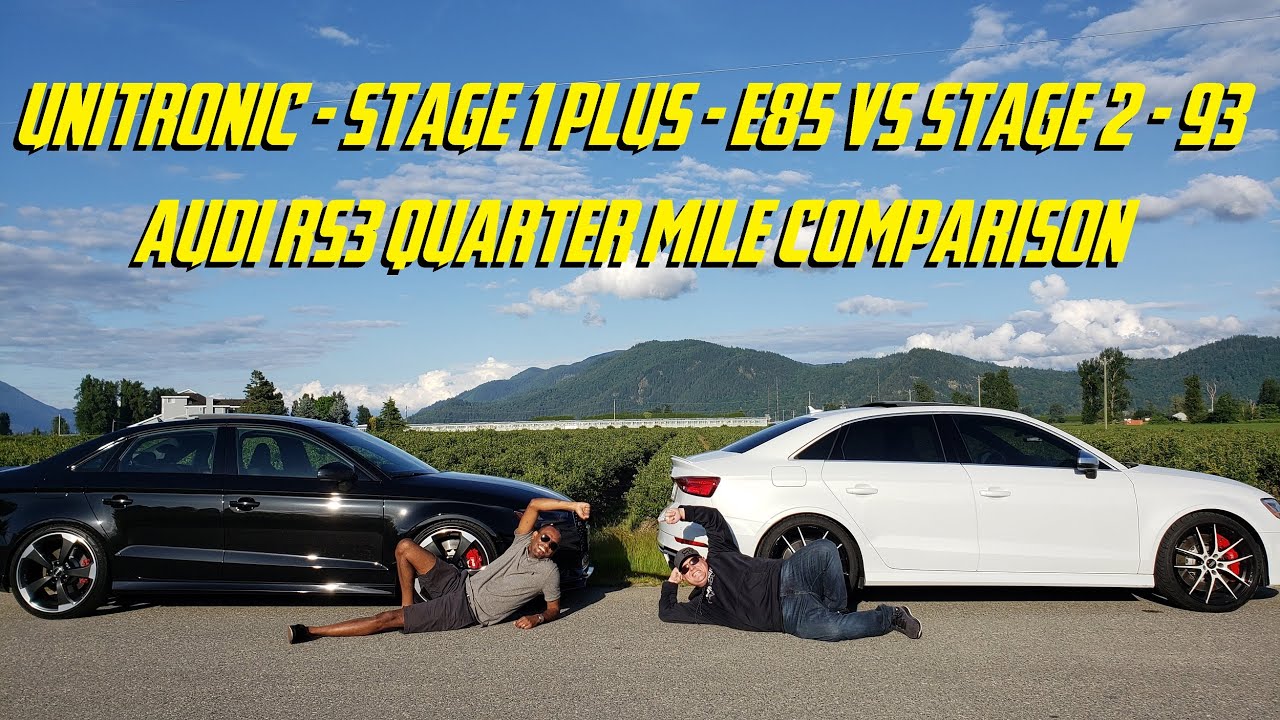 UNITRONIC - STAGE 1+ E85 ПРОТИВ STAGE 2 93 - СРАВНЕНИЕ С AUDI RS3
