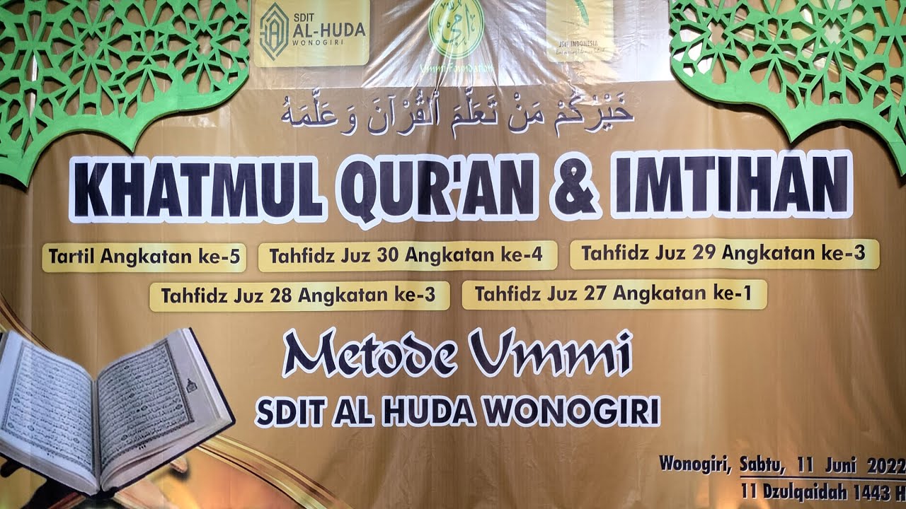 Khotmul Qur'an dan Imtihan SDIT Al Huda Wonogiri