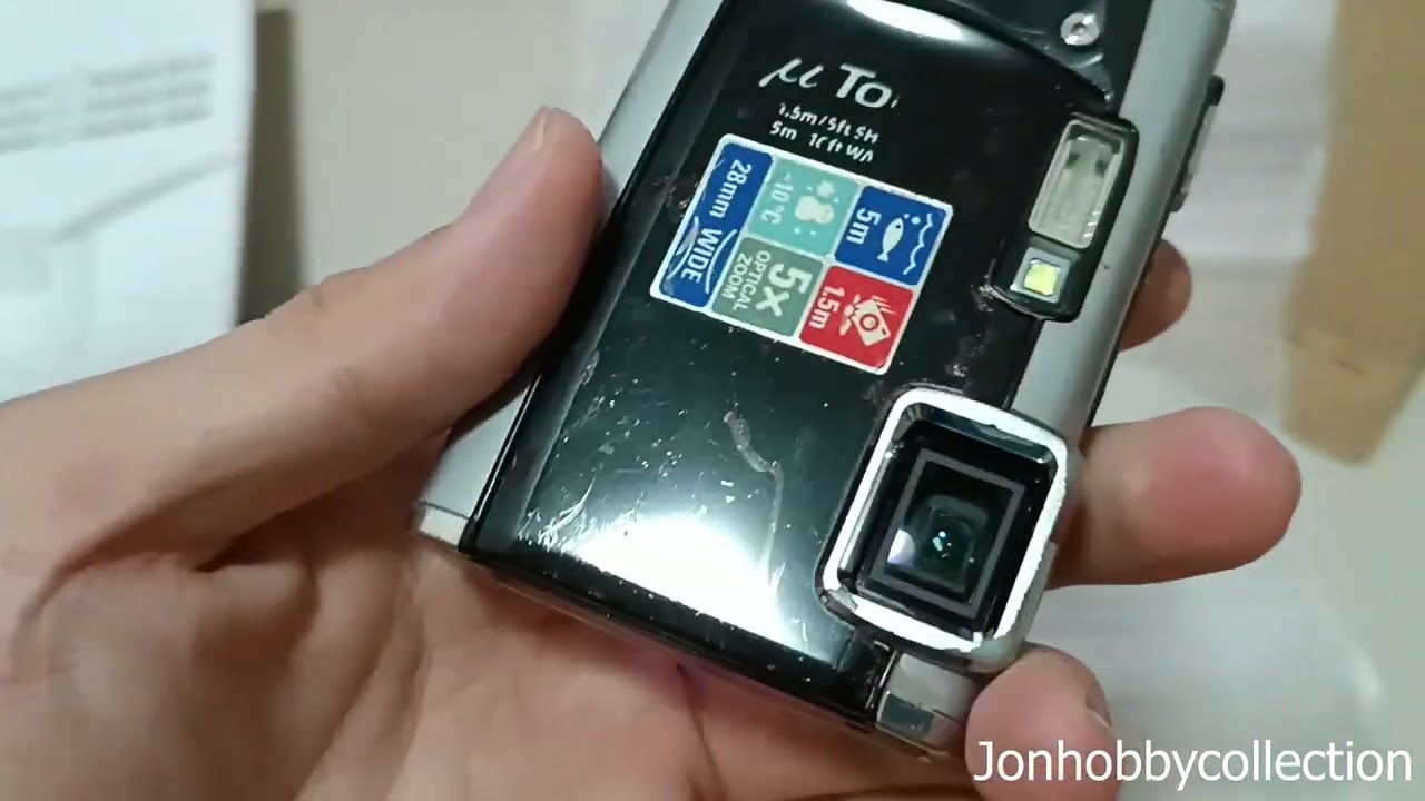 Olympus tough 6020 CCD camera review and unboxing