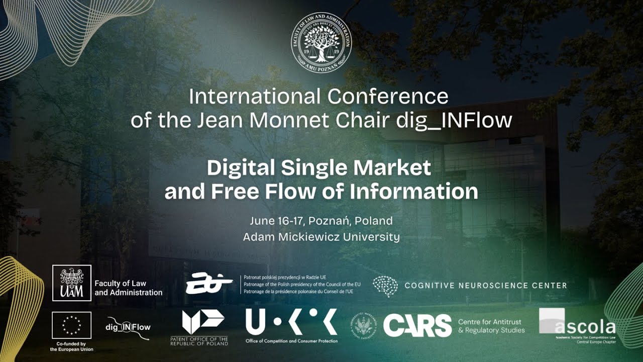 Neurotechnology, data and law - Jean Monnet Chair dig_INFLow Conference, 17.06.2025, AMU Poznań, PL