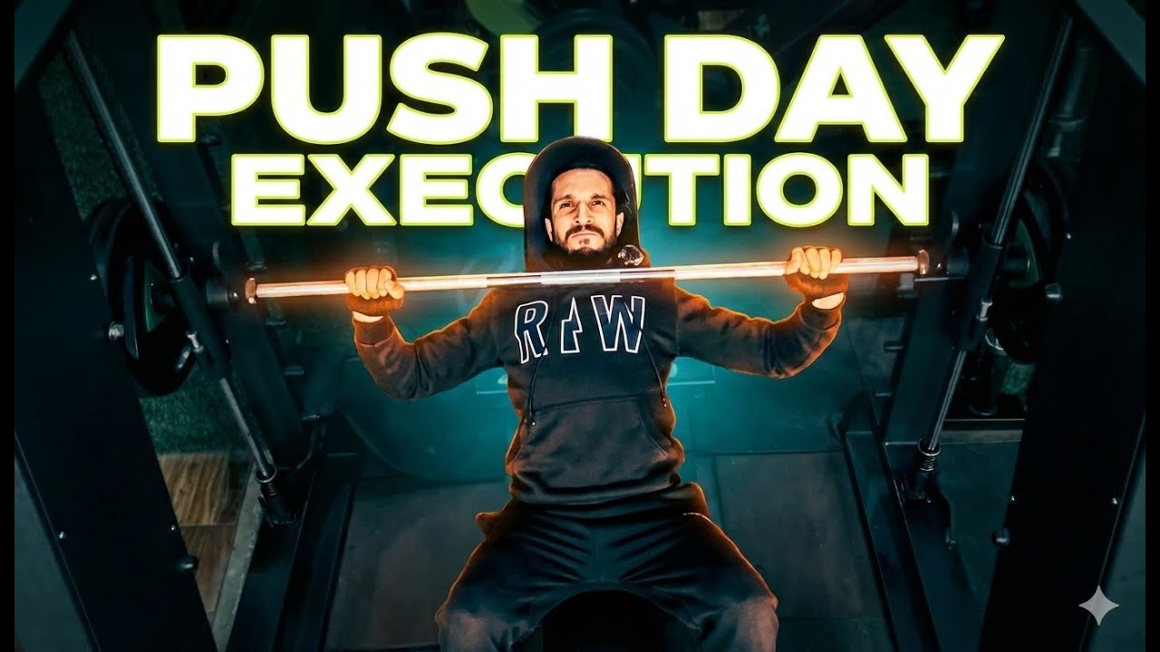 Push Day | Clean Reps & Better Execution #fitspirit #motivation #gymworkout