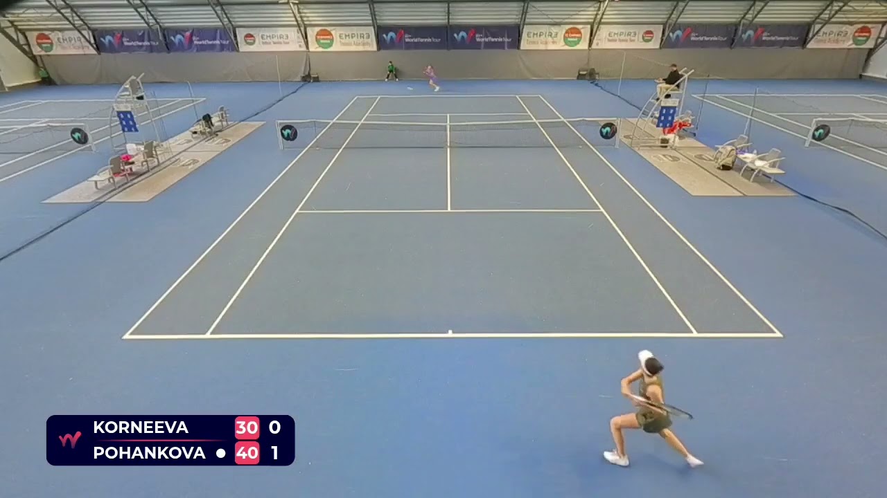 Alina Korneeva v Mia Pohankova -  5 3 26 (1°p)