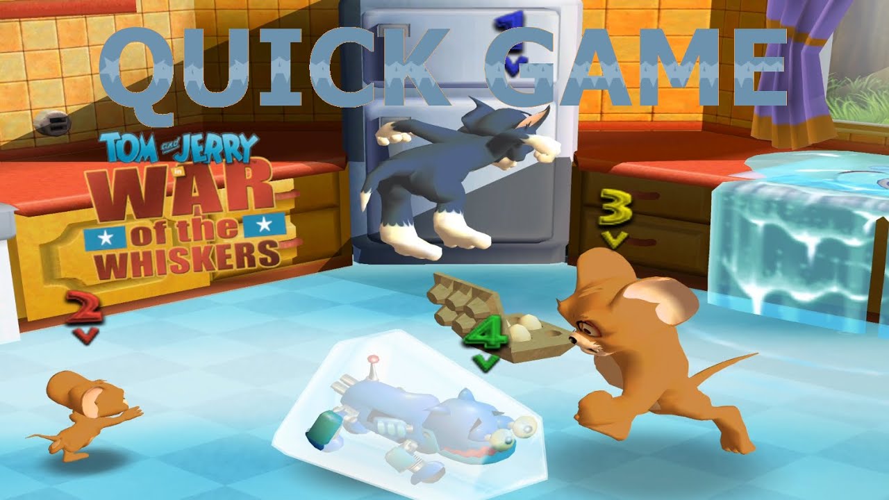 Tom and Jerry in War of the Whiskers  / Tom Vs. Jerry Vs. Monster Jerry Vs. Robot Cat / QUICK GAME