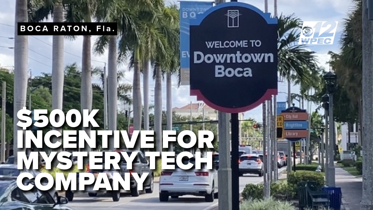 Boca Raton considers $500K incentive for mystery tech company relocation