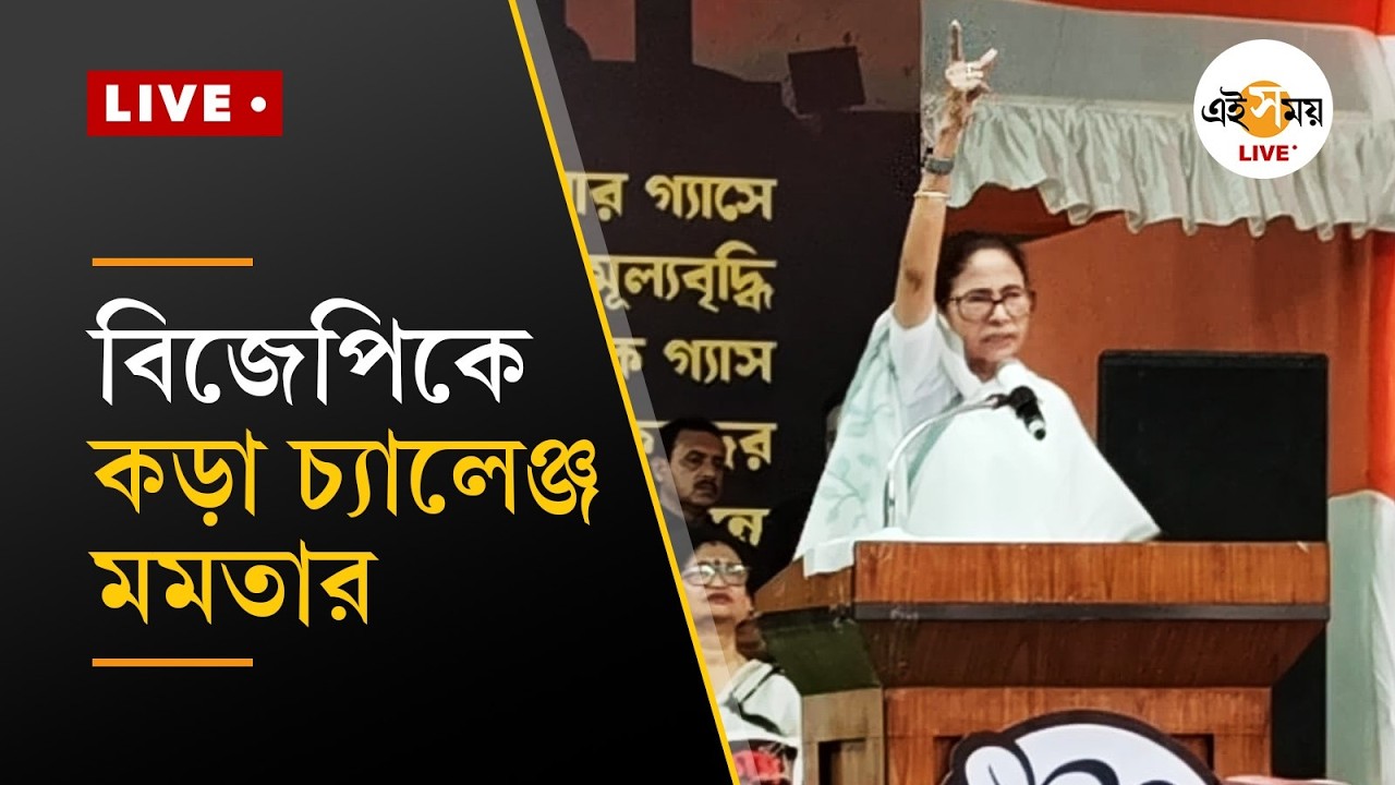 Mamata Banerjee Protest |  মহামিছিলের পর বক্তব্য রাখছেন মমতা বন্দ্যোপাধ্য়ায় | Ei Samay