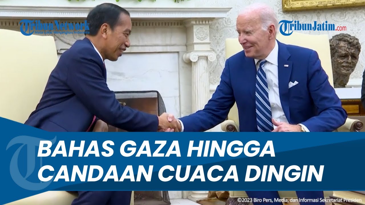 [FULL] Momen Jokowi Bertemu Joe Biden di Gedung Putih, Bahas Gaza hingga Candaan Cuaca Dingin