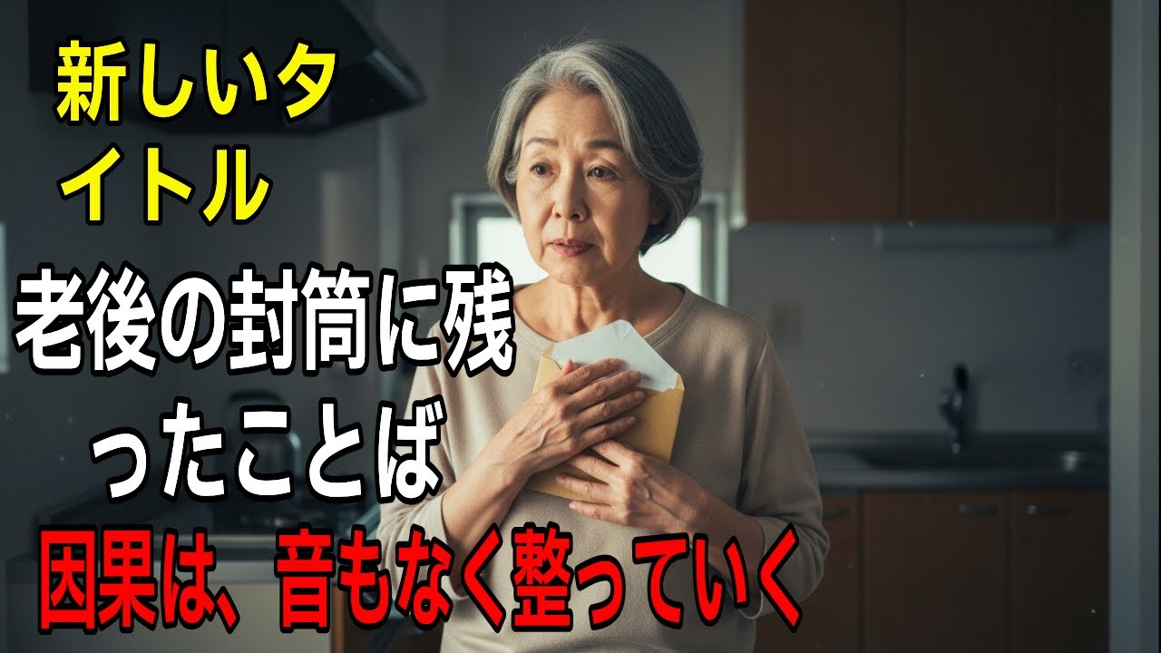 新しいタイトル「老後の封筒に残ったことば——因果は、音もなく整っていく」