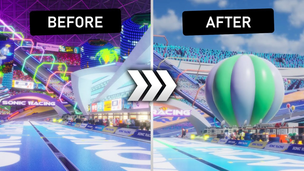 What if E-Stadium had DAYTIME? | Sonic Racing: CrossWorlds