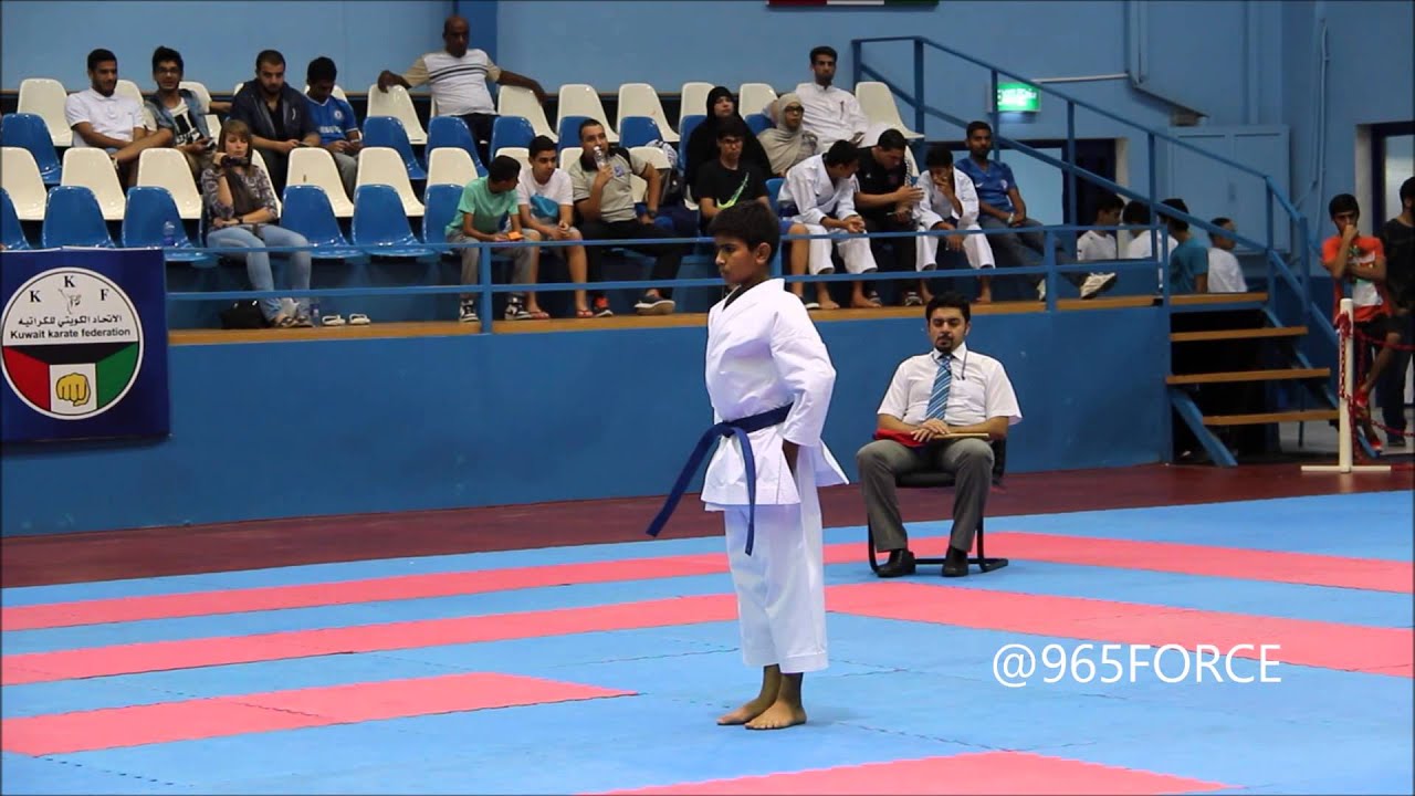 نهائي كاتا ناشئين في البطولة الأولى للكاراتيه في الكويت 2015/2016 Cadets kata final