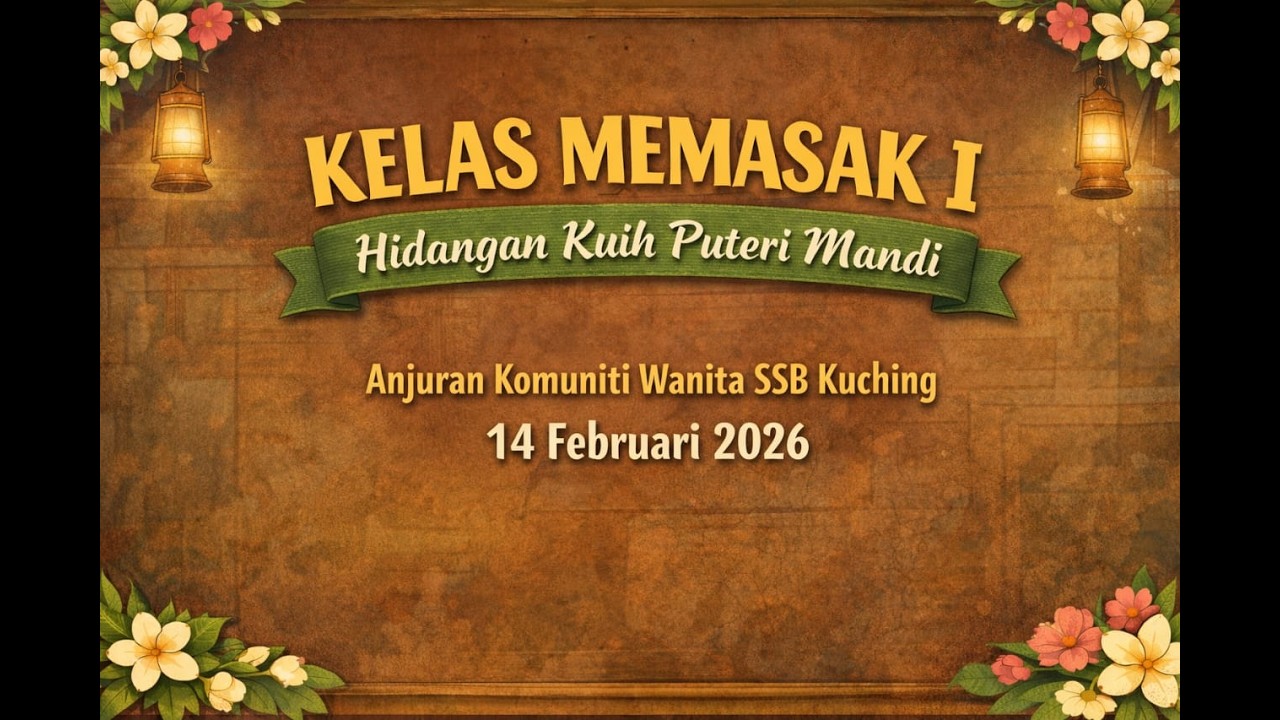 Kelas Memasak Kuih Puteri Mandi