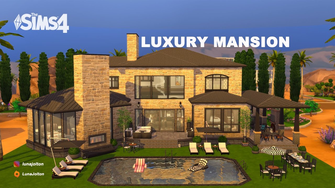 LUXURY MANSION | NO CC | THE SIMS4 SPEED BUILD