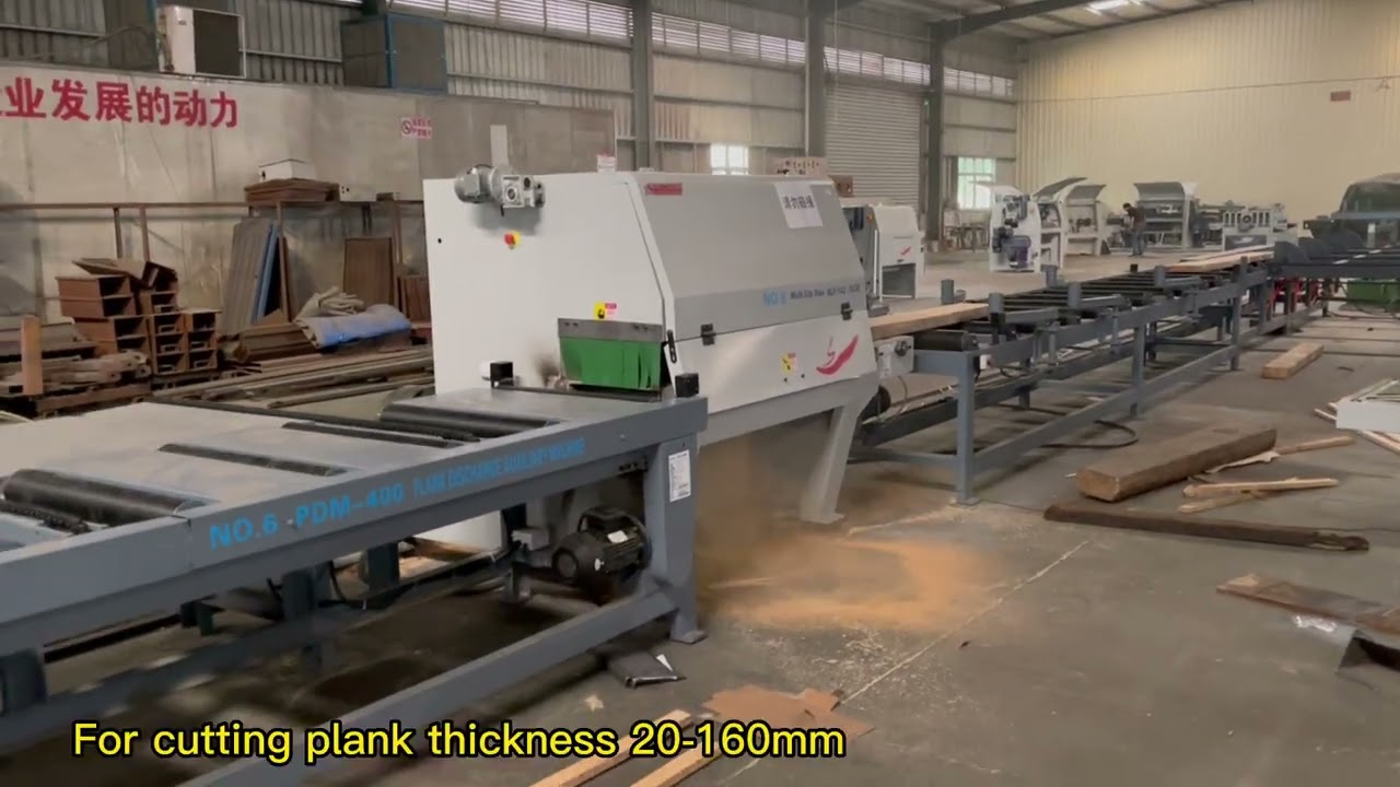 High Efficiency Automatic Log Multi Rip Saw with Smooth Cutting Surface for Lumber Production