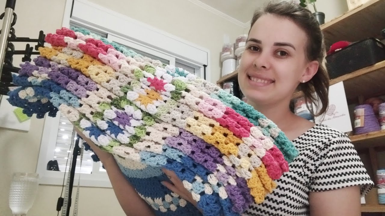 😍 FIQUEI APAIXONADA POR ESSA COLEÇÃO DE PARES DE TAPETES AMANDA #crochet #croche #vlog