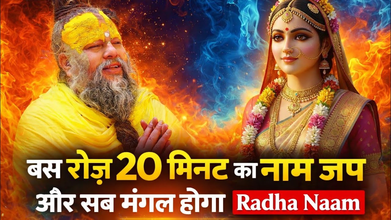 बस रोज 20 मिनट का नाम जप और सब मंगल होगा | Radha Naam Jap #radhanaamjap #premanandjimaharaj #naamjap