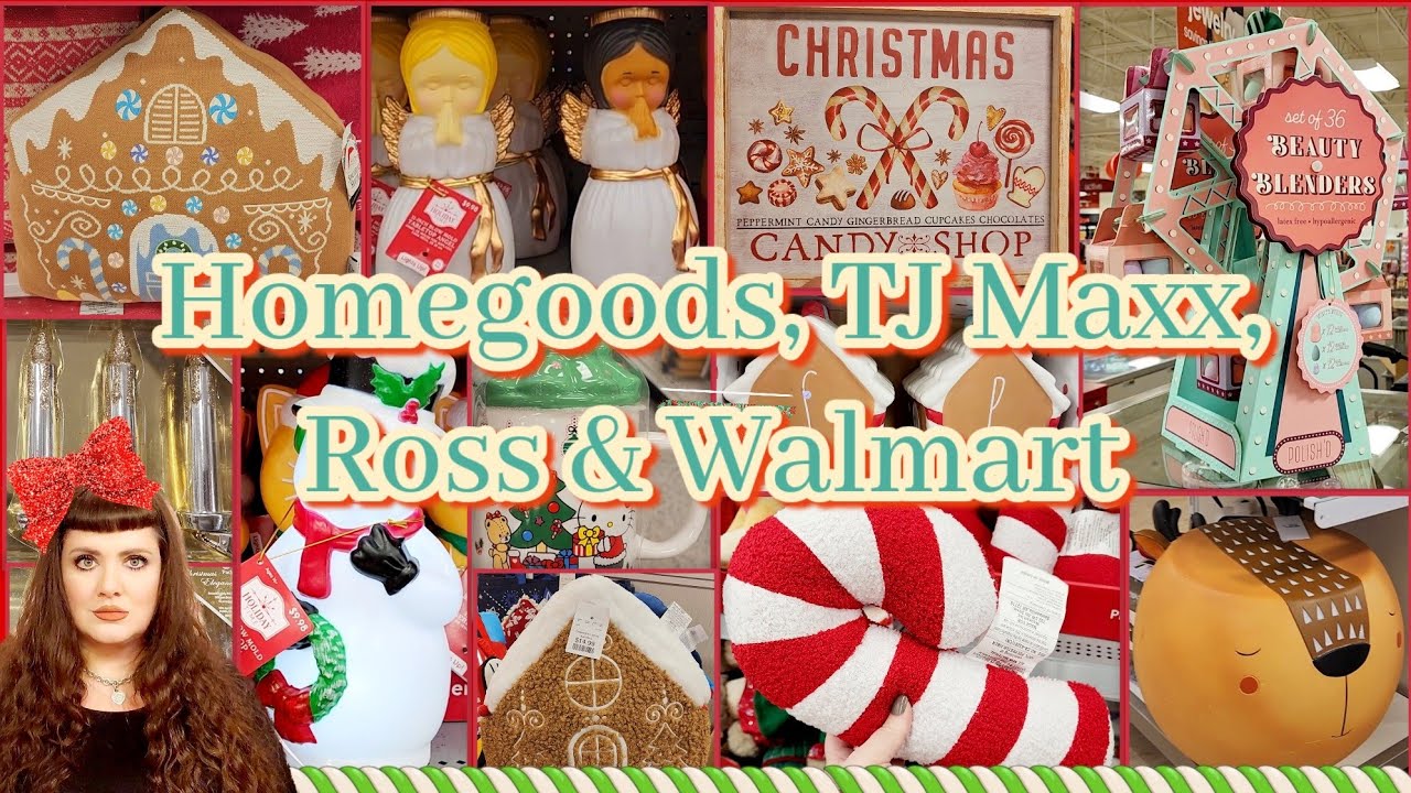 ❤️ALL NEW FINDS!❤️ Homegoods, TJ Maxx, Ross & Walmart 🎄 Christmas 🎄 Shop With Me 2023 *With Prices*