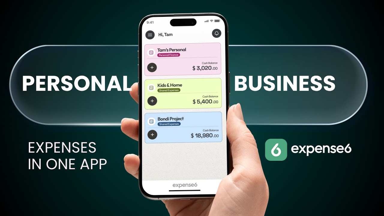 Expense6: Manage Business & Personal Expenses in One App
