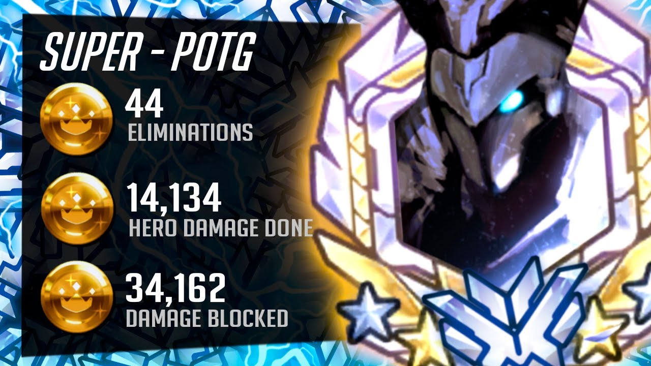 Super OP Reinhardt Gameplay - 44 elims! POTG! [ Overwatch Season 31 Top 500 ]