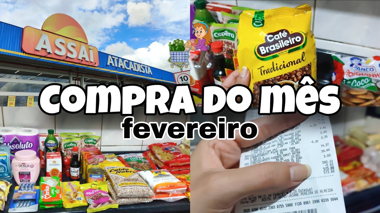 COMPRA DO MÊS NO ATACADISTA, COM PREÇOS + Valor total 💲😱