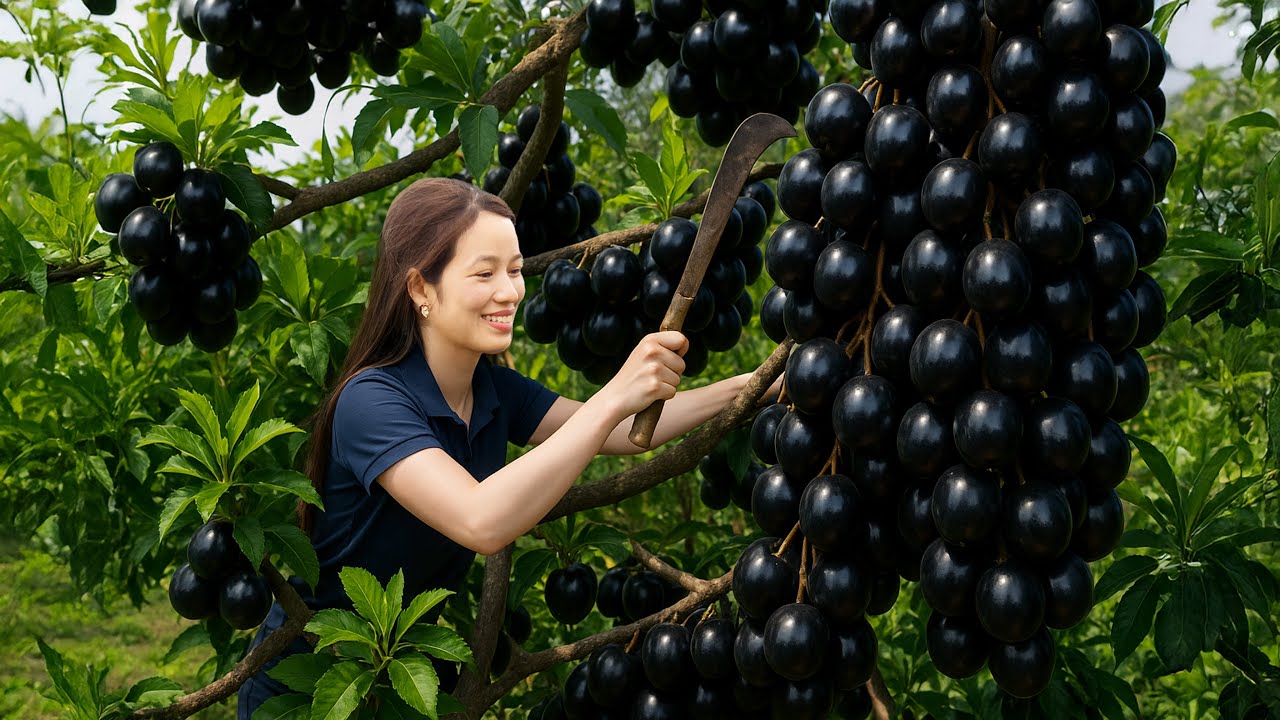 Harvesting Black Chinese Apples & Making Miracle Herbal Wine – Market Crowd Goes Wild! | Trieu Khang