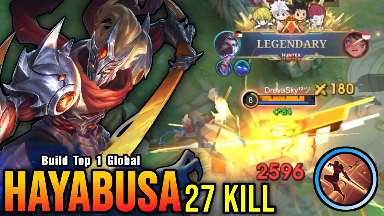 27 Kills!! Insane Domination Hayabusa Super Deadly Shadow!! - Build Top 1 Global Hayabusa ~ MLBB