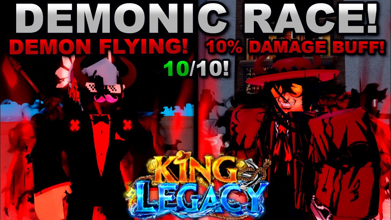 Unlocking The NEW Demon Race V1, V2, & V3 Roblox King Legacy... Here's What Happened!