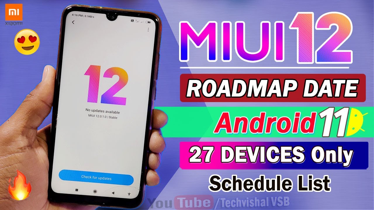MIUI 12 - MIUI 12 ROADMAP Schedule Date in India | MIUI 12 Android 11 | MIUI 12 Update Release Date