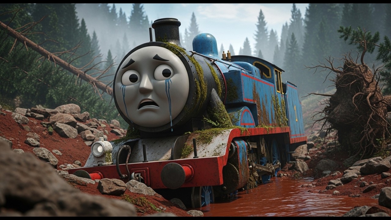 ASMR Train Restoration 😱 – Broken Steam Train After Landslide | Full Rebuild