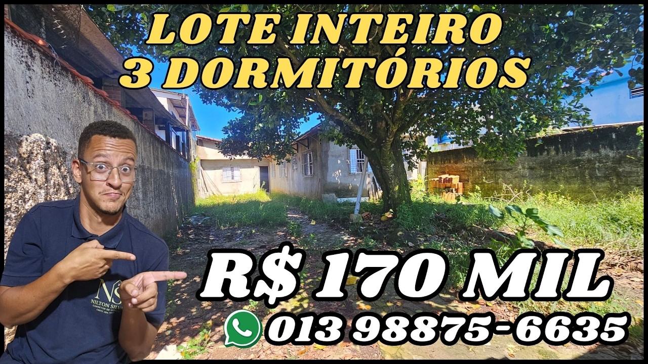 🚨 CASA BARATA COM LOTE INTEIRO POR R$170 MIL! E ainda tem PÉ DE JACA!