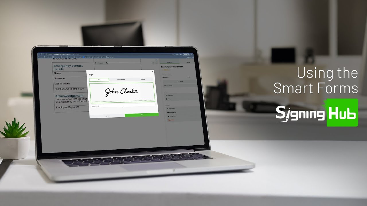 How to use Smart Forms for 'one-to-many' e-signatures with SigningHub
