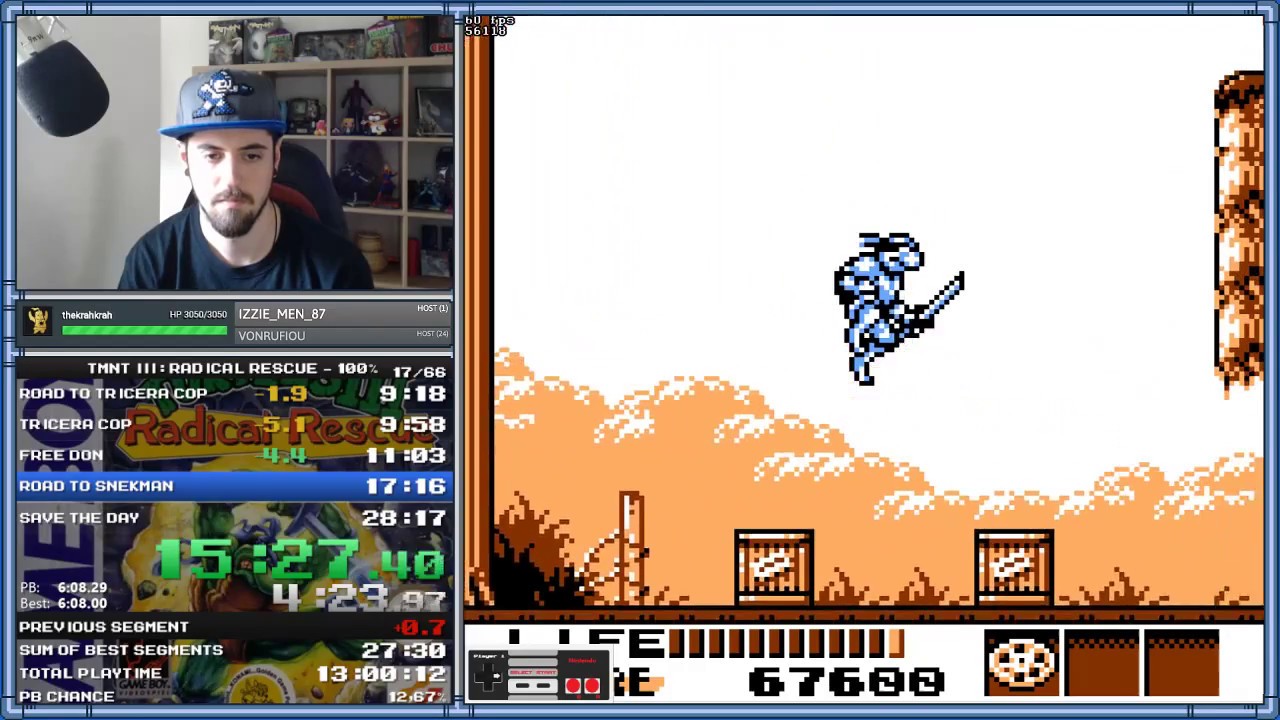TMNT III Radical Rescue 100% (27:55) - WORLD RECORD