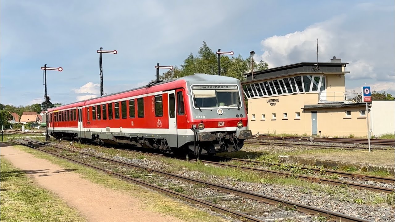 Allemagne compilation classe 628 DB &agrave; Lauterbourg et Bundenthal - Rumbach Mai 2024