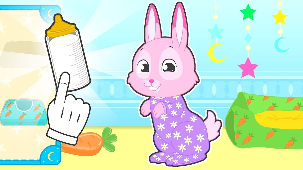 BEBÊ RUBY 🐇🍼 O coelho Ruby aprende a preparar-se para dormir