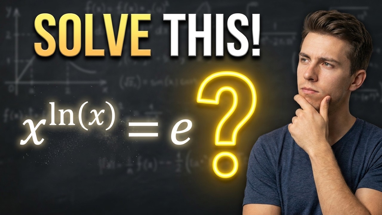 how to solve x ln x = e