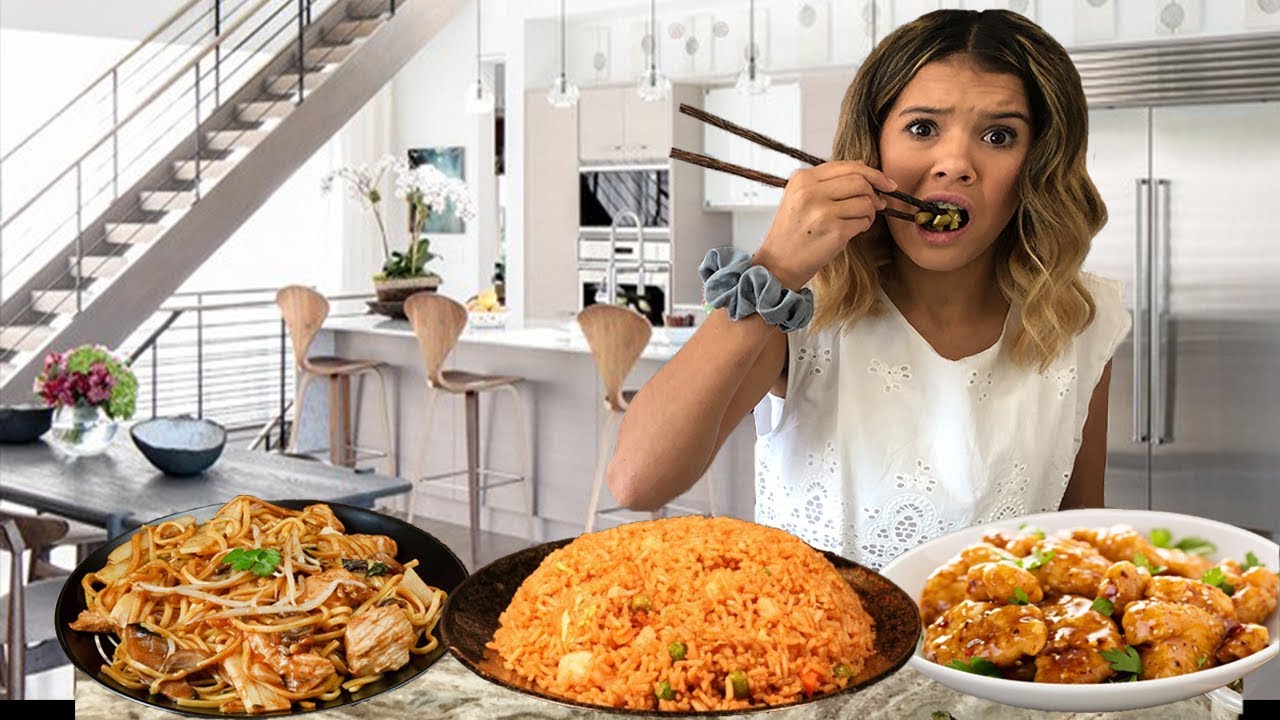 only EATiNG CHiNESE food for 24 HOURS!!
