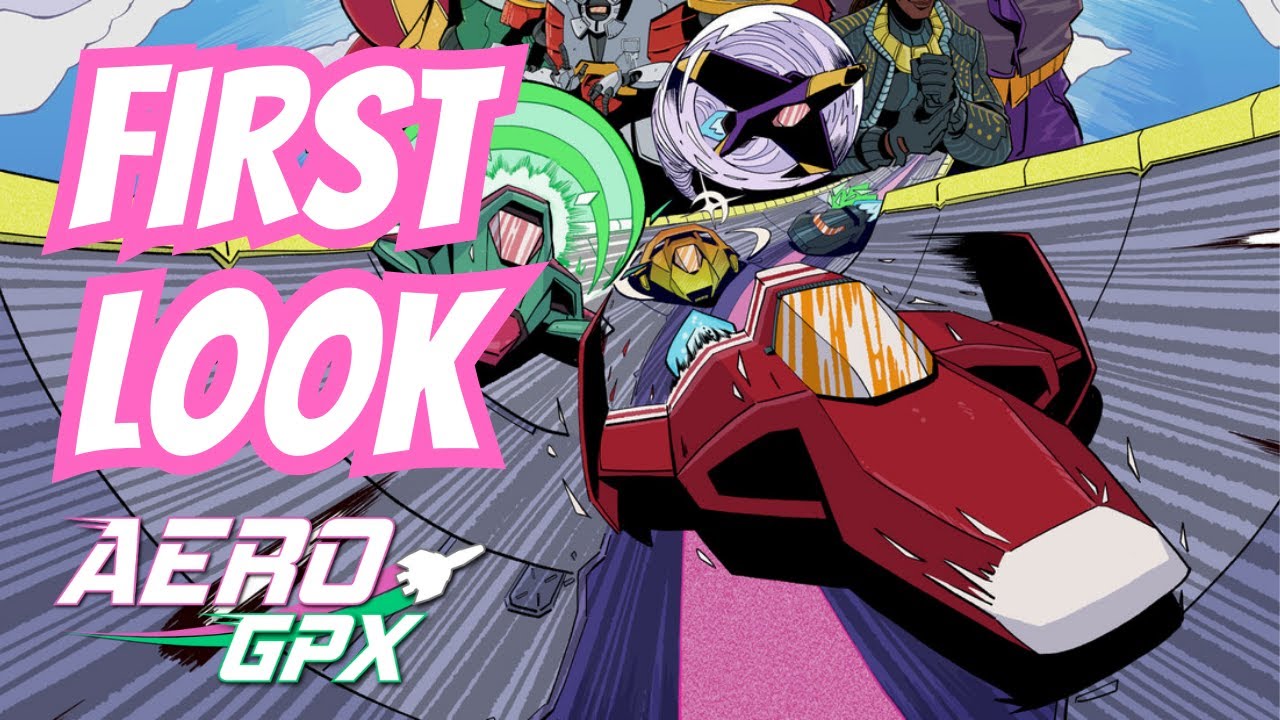 Aero GPX FIRST LOOK - New Hand-Drawn Futuristic Racer Like F-Zero