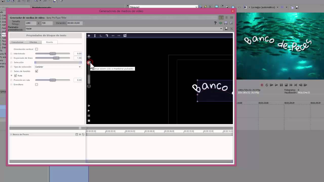 SONY VEGAS 13 - Animacion de texto con Protype Titler