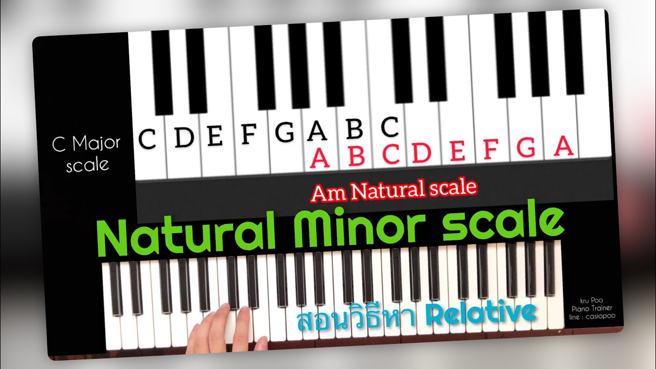 สอนเล่น Natural Minor scale พร้อมวิธีหาความสัมพันธ์ “Relative” ดูจบเข้าใจแน่นอน